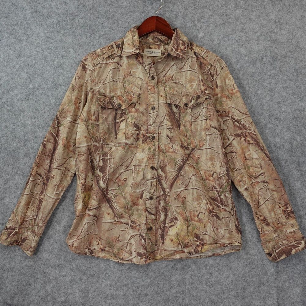 Vintage RALPH LAUREN Denim Supply Shirt Small Hunting Real Tree Camo Western Y2K